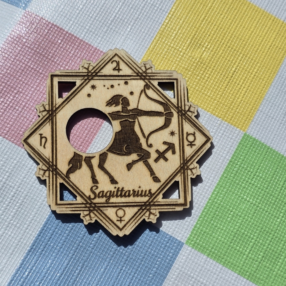 Sagittarius Zodiac Sign Crystal Sphere Holder